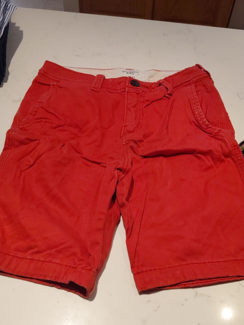 Red Casual Shorts